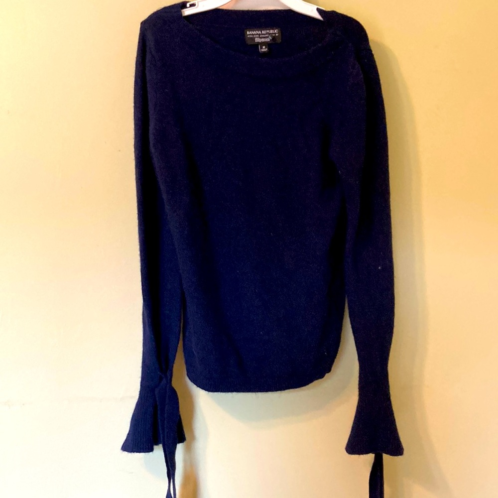 Blue Sweater with Bows